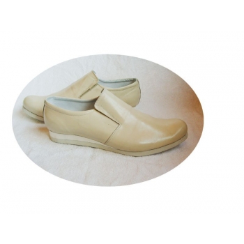 Buty Skórzane Męskie 45 H Beż