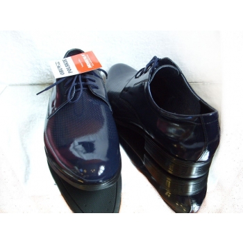 Eleganckie Męskie Buty Skórzane - Granat 45 cm