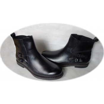 Męskie czarne sztyblety zamek 44