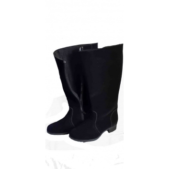 Eleganckie Kozaki Zamszowe dla Szerokiej Cholewki