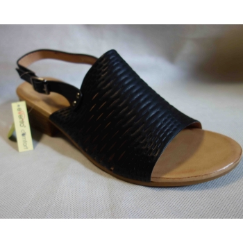 Eleganckie sandały damskie na obcasie 4 cm schwarze 39