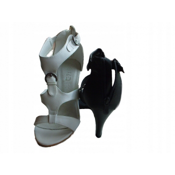 Białe Sandały Gladiatorki 9cm | Rozmiar 36