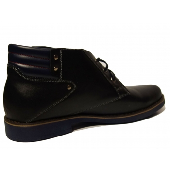 Eleganckie czarne sztyblety skórzane - 40% OFF