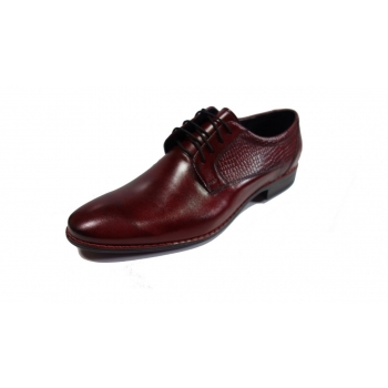 BUTY MĘSKIE SKÓRZANE BORDO 42