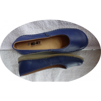 Wygodne Skórzane Buty Damskie (Granat)