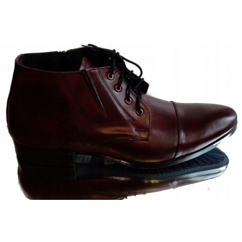 Półbuty męskie skórzane granatowe nr 42