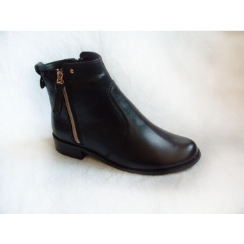 Skórzane Botki Wysokość 3 cm 41