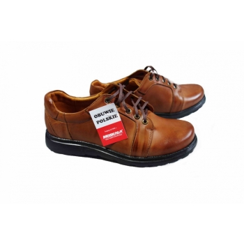 Sportowe buty męskie, szerokie w palcach (43) - beżowy