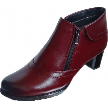 SKÓRZANE BOTKI szerokie tęgość H OBCAS 6 CM 44