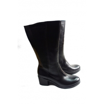 Eleganckie Kozaczki Skórzane dla Szerokiej Stopy (39)