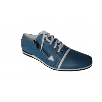 Eleganckie męskie buty sportowe niebieskie 41