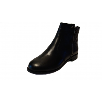 Eleganckie botki skórzane szerokie H | NR 42