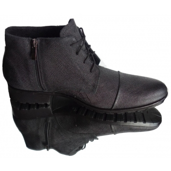 Męskie Skórzane Sztyblety czarne -40%