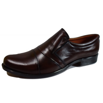 Eleganckie skórzane męskie buty TĘGOŚĆ H (41)