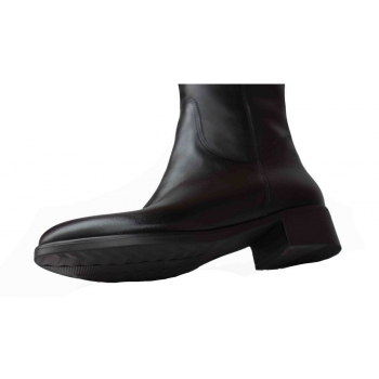 Buty Skóra Szeroka Cholewka 50cm 38