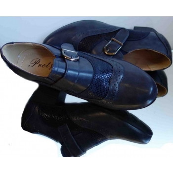 Botki damskie granat ażur 39cm - eleganckie i wygodne