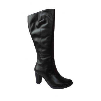 Kozaki Eleganckie Skóra Szeroka 38