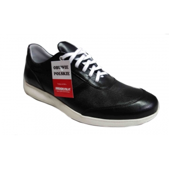 Buty sportowe MOSKAŁA ADIDASY, skóra, czarny, 44