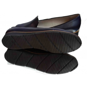 Elegancka Baletka Mokasynowa, Granat, 40