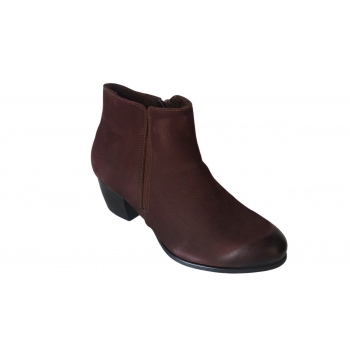 Botki burgund na szerszą stopę, 4,5cm, nr. 37