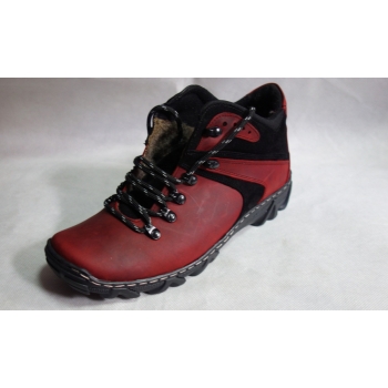 Eleganckie Skórzane Trekkingi 42