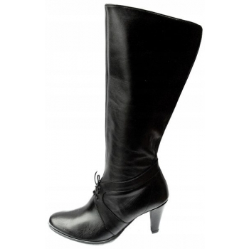 Eleganckie Kozaki Retro CZARNE