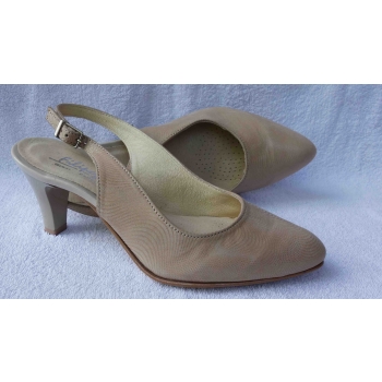 Eleganckie Beżowe Sandały na Szpilce 7 cm | Rozmiar 34