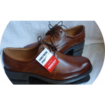 Buty Męskie Skórzane Szerokie 42