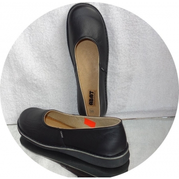 Eleganckie Skórzane Buty Damskie czarne 39