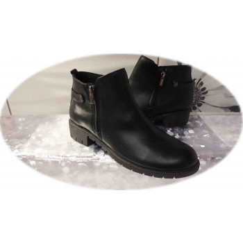 Botki skórzane czarny obcas 4cm nr.43