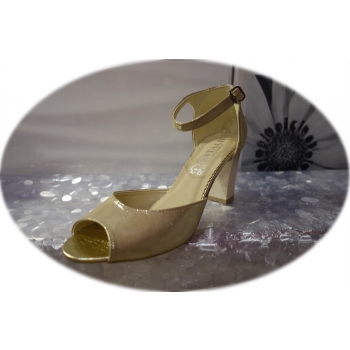 Sandały Natalii 37 Beż G1/2 7cm Obcas