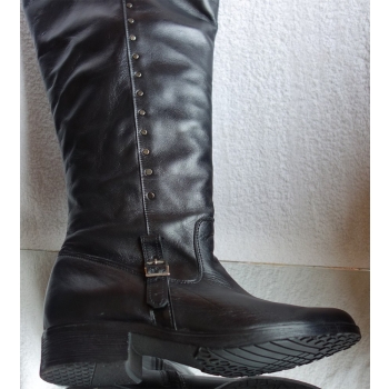 Eleganckie Oficerki Czarne 38 cm