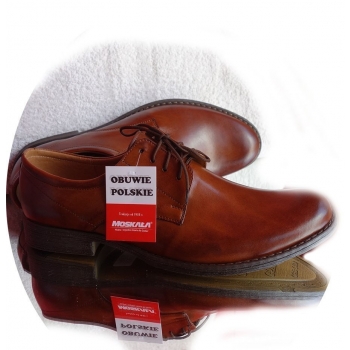 Eleganckie Półbuty Męskie - Brązowy - 44