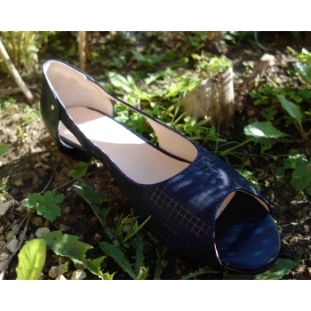 Sandals GRANAT - Wygodne skórzane buty na szeroką stopę