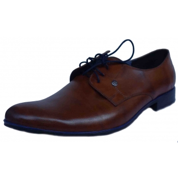 Eleganckie Półbuty Męskie, Skórzane, Brązowe, Rozmiar 45