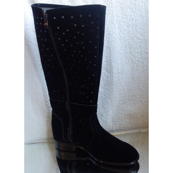 Eleganckie Kozaki Zamszowe, 38 cm Obwód, Nr. 38