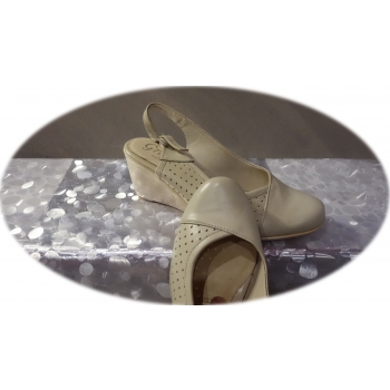 Sandały damskie beż NR.41