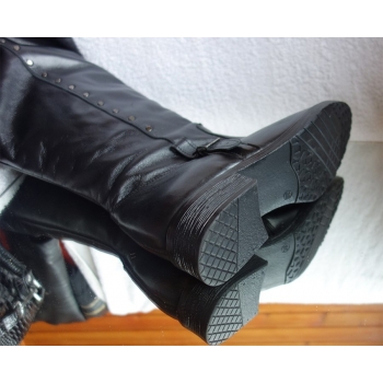 Eleganckie Oficerki Czarne 38 cm