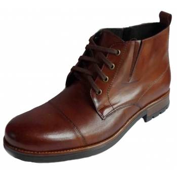 Trzewiki męskie ze skóry -40% (brąz 45)