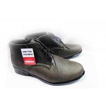 Kozaki Męskie na Szeroką Stopę - Zielone - Rozmiar 44