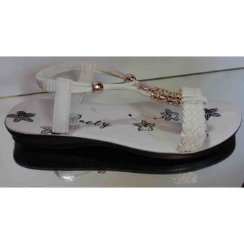 Sanduły damskie białe HIT 39cm