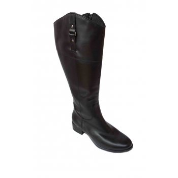 Eleganckie Skórzane Kozaki Damskie - Obwód łydki 44 cm (39)