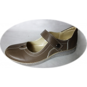 Buty Balerinki Skórzane Cappuccino 37