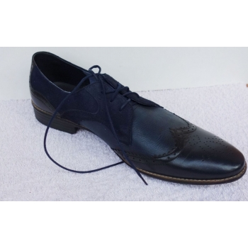 Buty męskie sznurowane granat 42