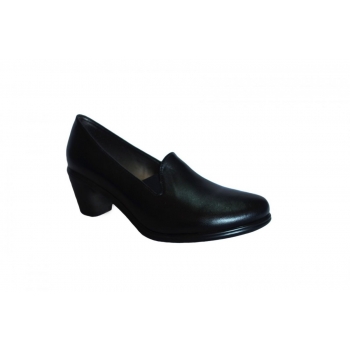 Eleganckie Czółenko Skórzane Czarne 5,5cm // Nr.37