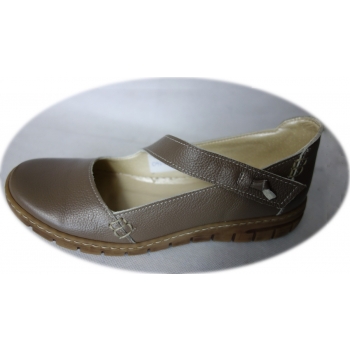 Balerinka capucino na szerszą stopę obcas 2cm nr.37