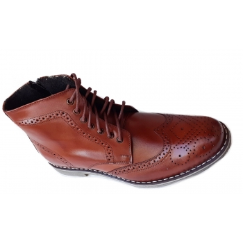 Trzewiki skórzane MOSKAŁA koniak 41