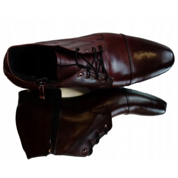 Półbuty męskie skórzane granatowe nr 42