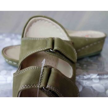 Klapki Damskie Oliwka H Khaki 42