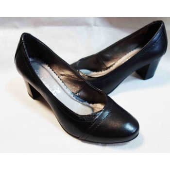 Buty skórzane TĘGOŚĆ H HALUXY czarne 43